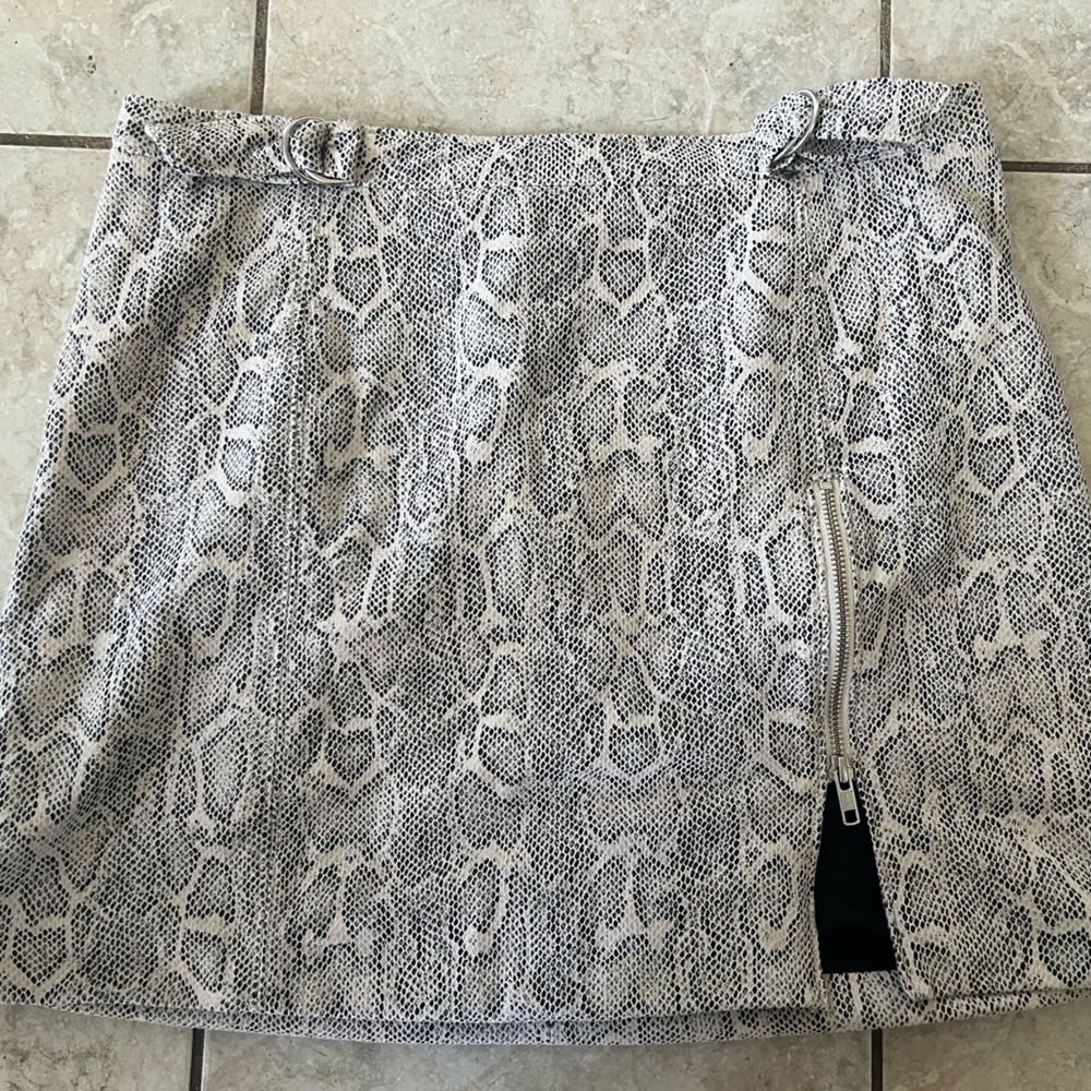 Snake Print Skirt- Free People Size 12